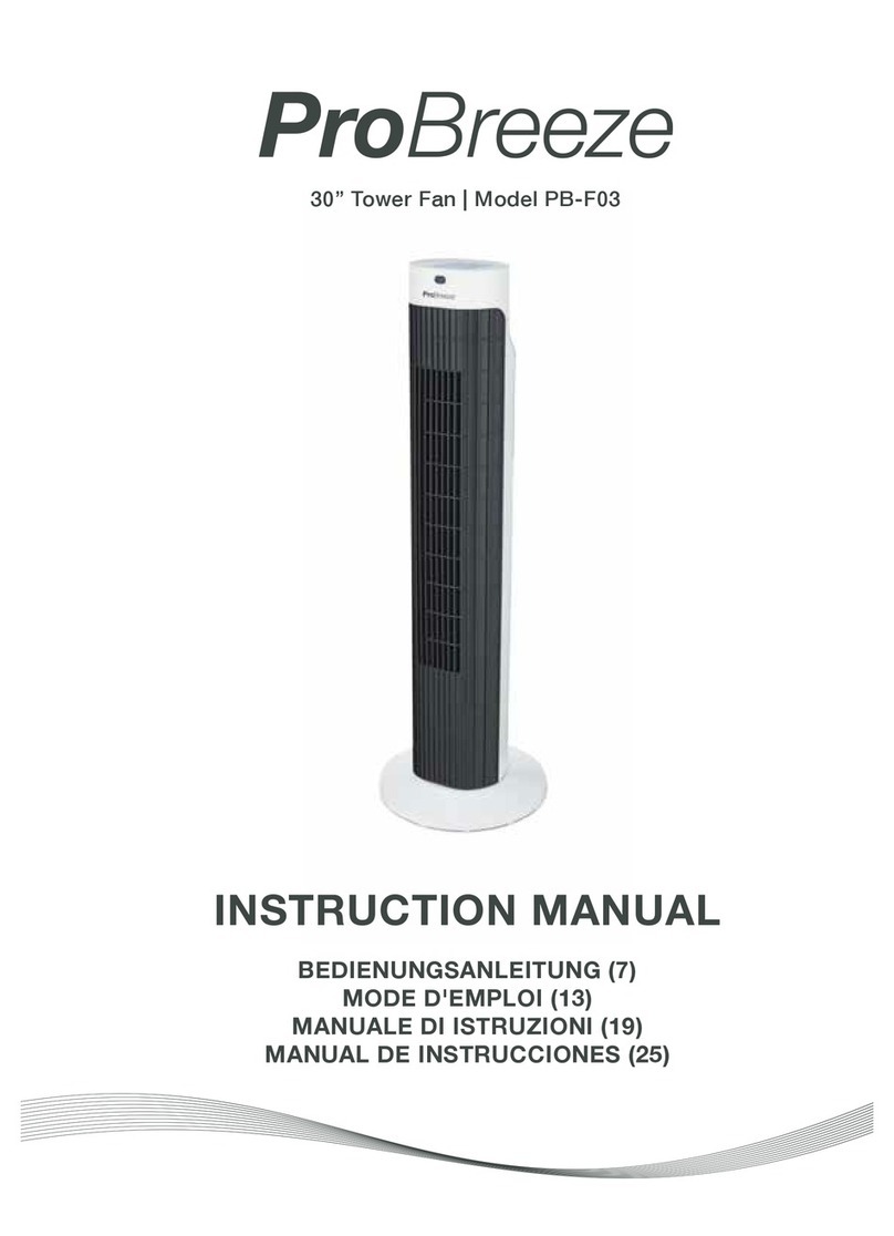 Pro Breeze PB-F03 instruction manual