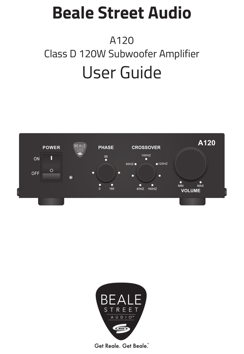 Beale Street Audio A120 User manual