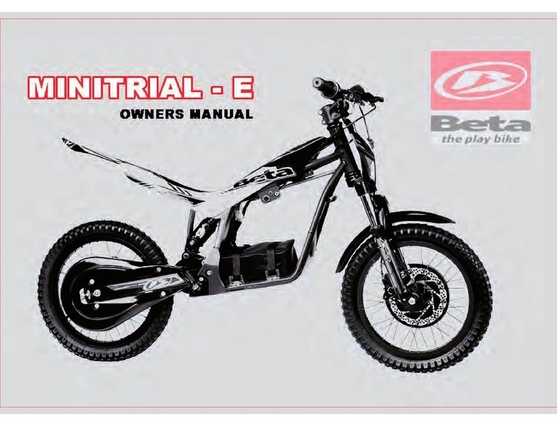 Beta minitrial-e owner's manual