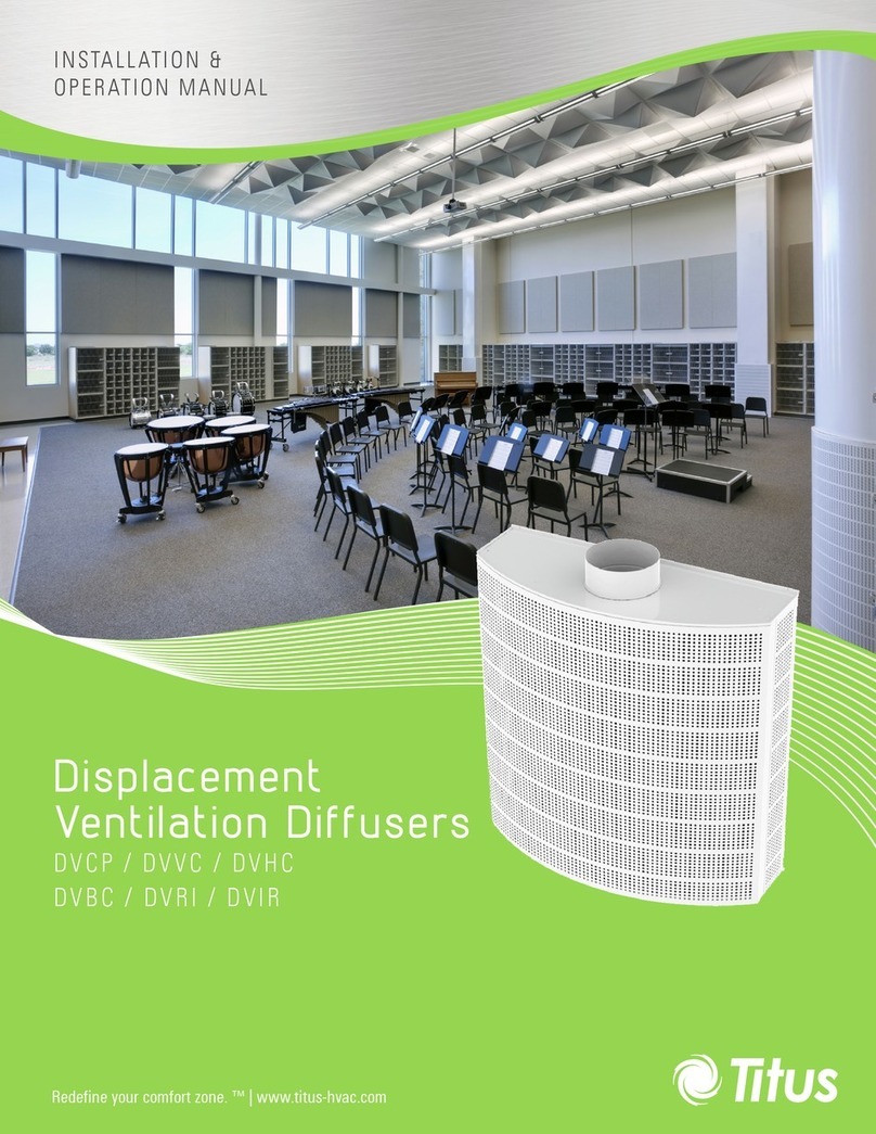 Titus DVCP Installation and operation manual