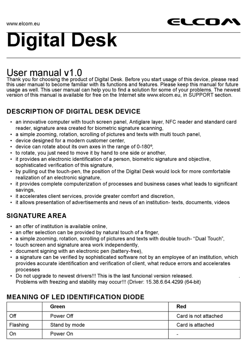 ELCOM Digital Desk user manual