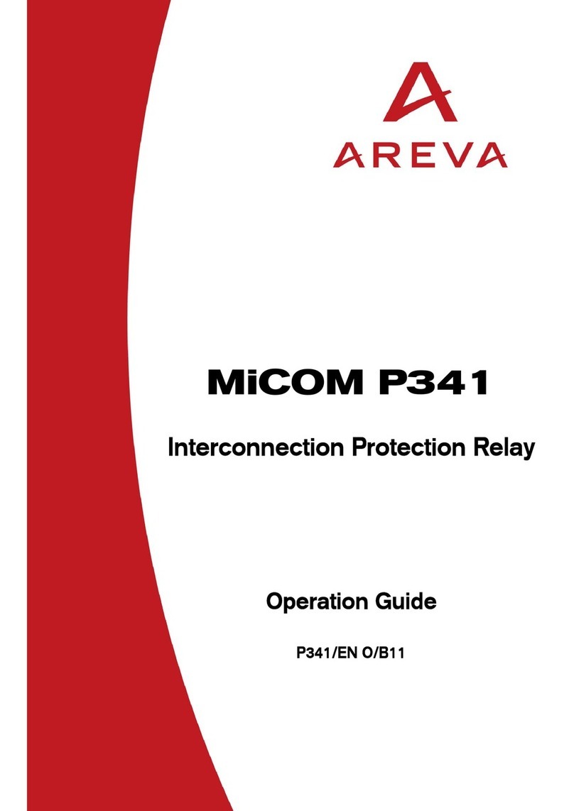 Areva MiCOM P341 User manual