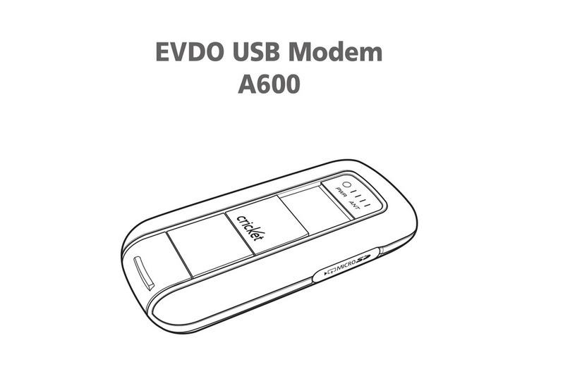 Cricket A600 user manual