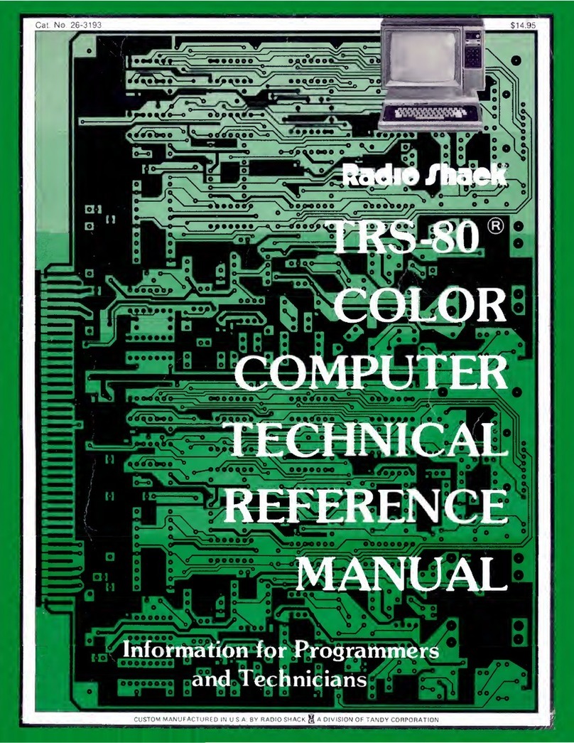 Radio Shack TRS-80 Product manual