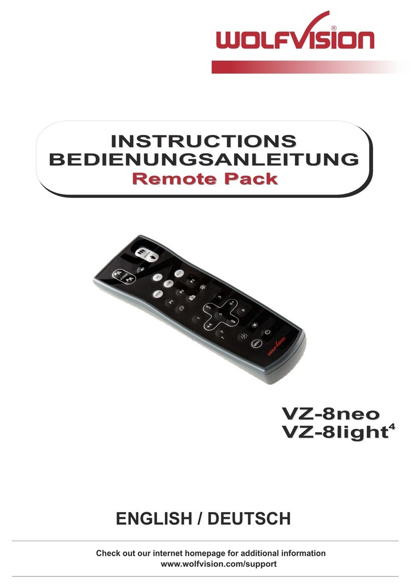 WolfVision VZ-8neo instructions
