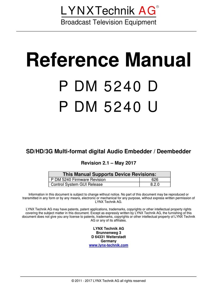 Lynx P DM 5240 D User manual