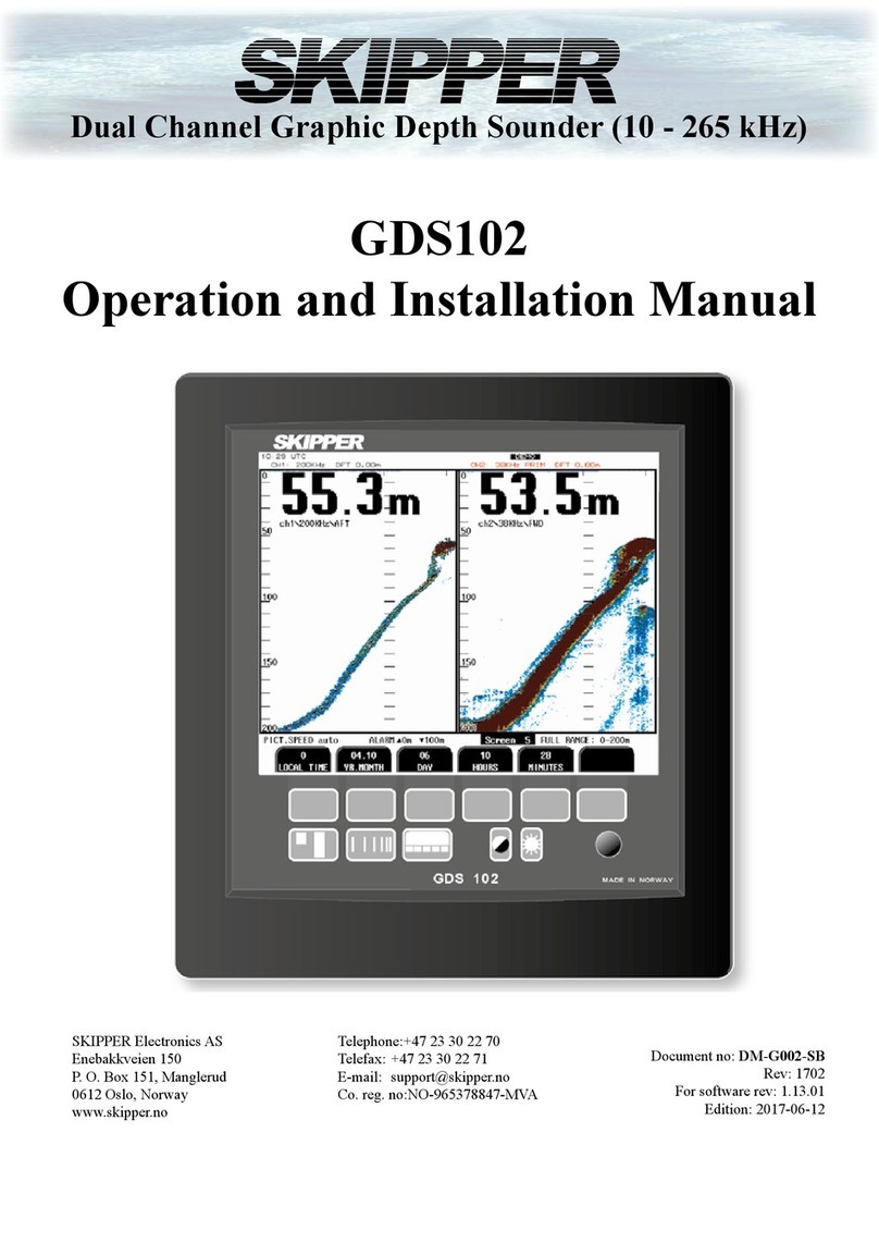 Skipper GDS102 Operation and installation manual