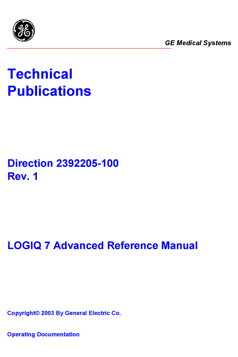 GE Medical Systems LOGIQ 7 Reference manual
