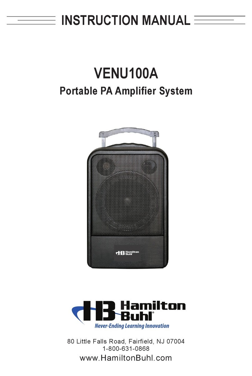 Hamilton/Buhl VENU100A instruction manual