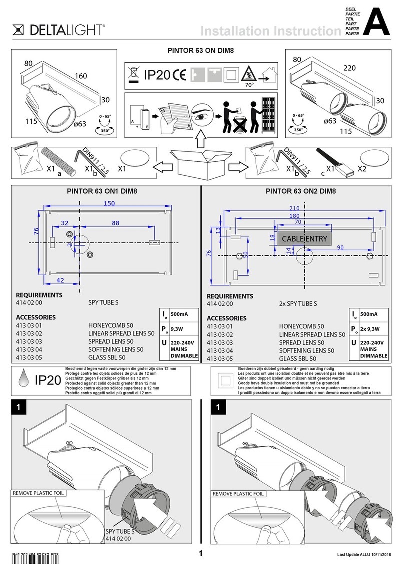 Delta Light PINTOR 63 Installation instruction