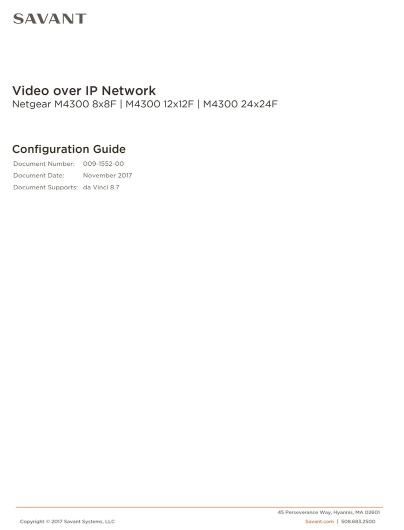 Savant Netgear M4300 8x8F User manual