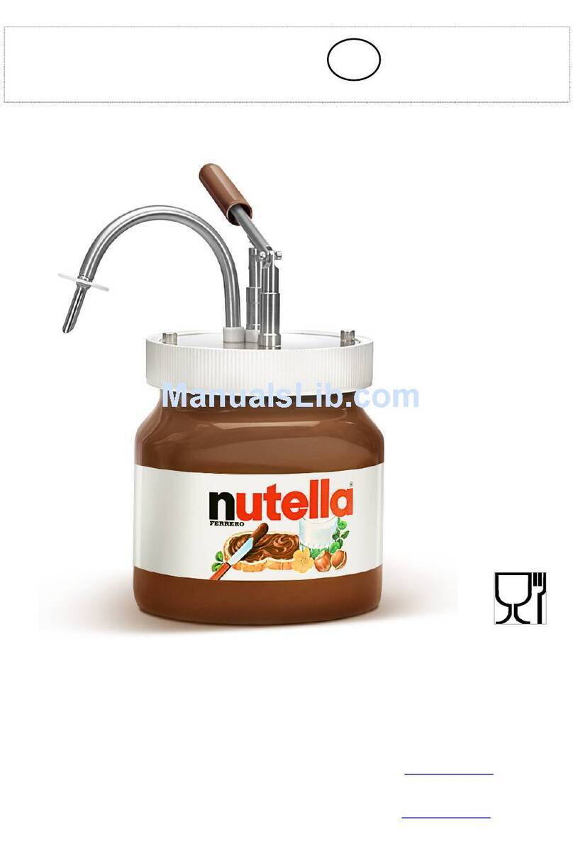 Techfood Manual Nutella Dispenser Original instructions