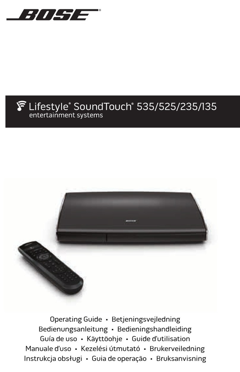Bose Lifestyle SoundTouch 535 User manual