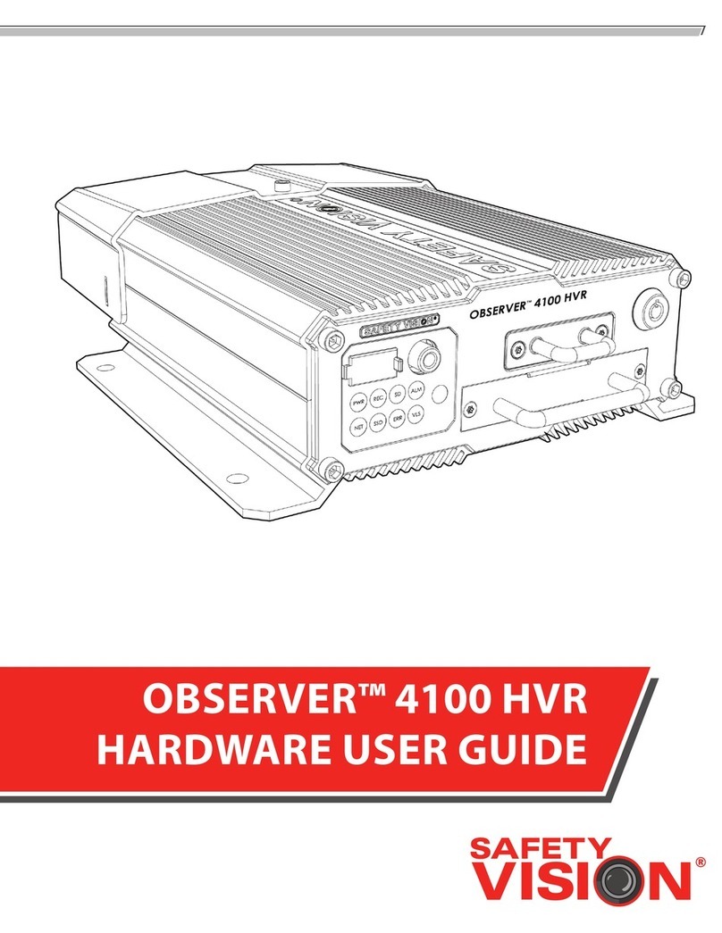 Safety Vision OBSERVER 4100 HVR User manual