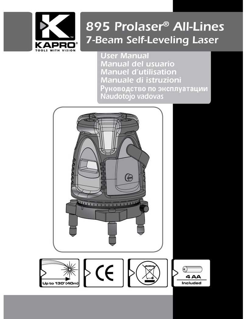 Kapro 895 Prolaser All-Lines user manual