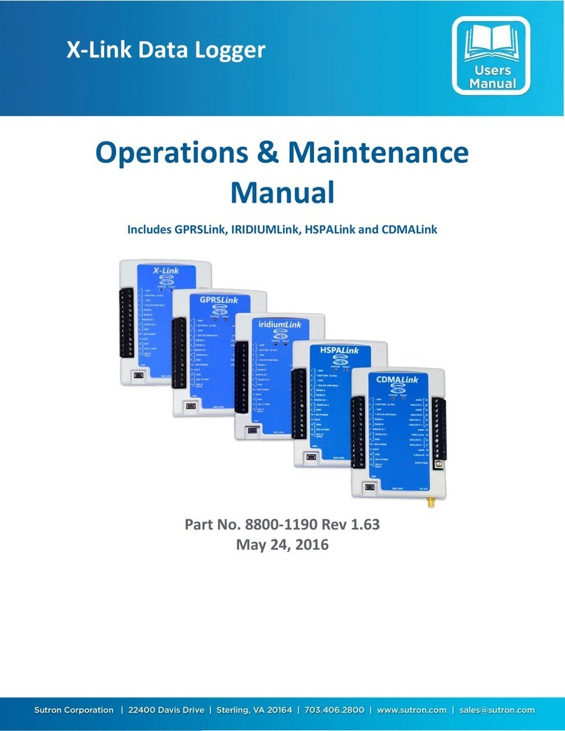 Sutron X-Link-1 Operation & maintenance manual