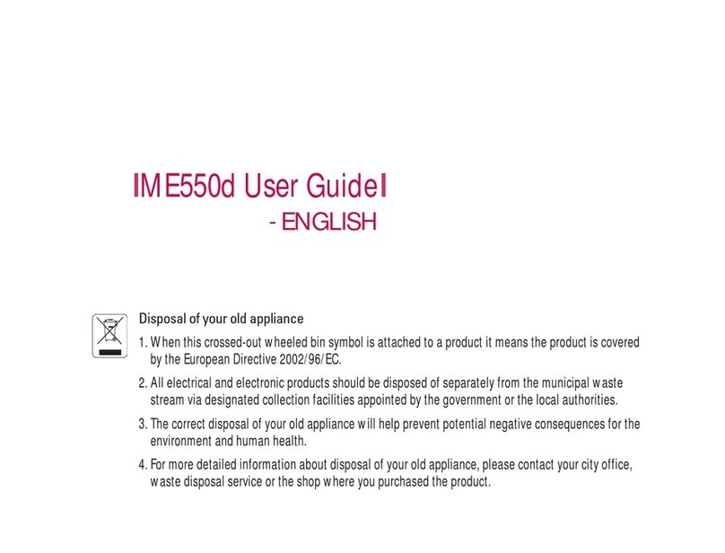LG ME550d User manual