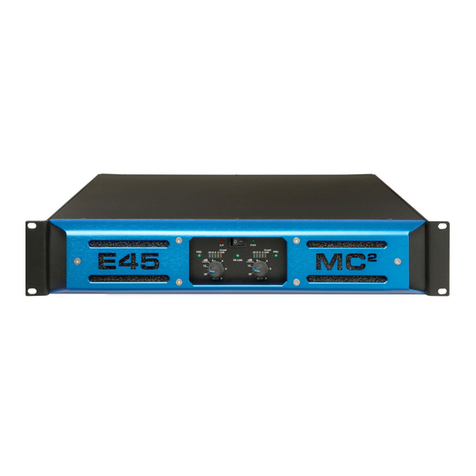 MC2 Audio E45 User manual MC2 Audio E45 User manual