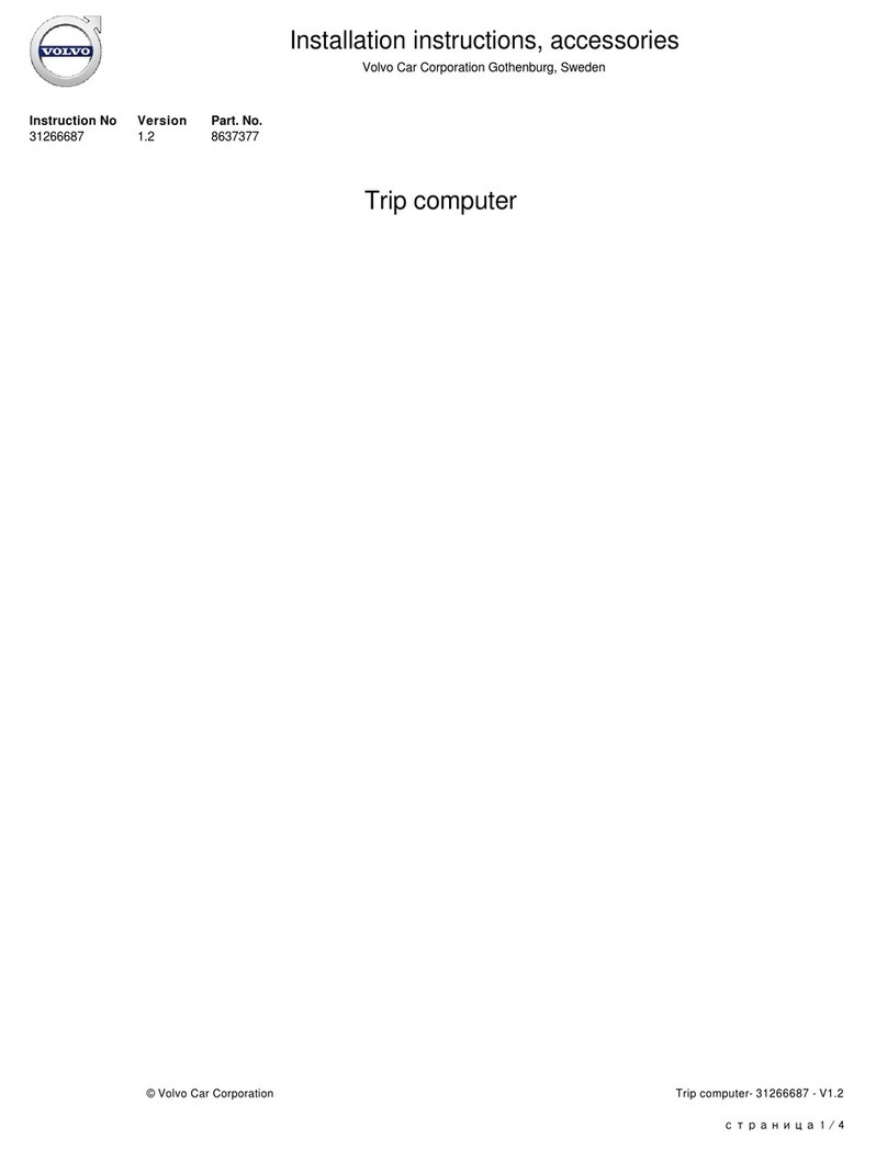 Volvo 8637377 User manual