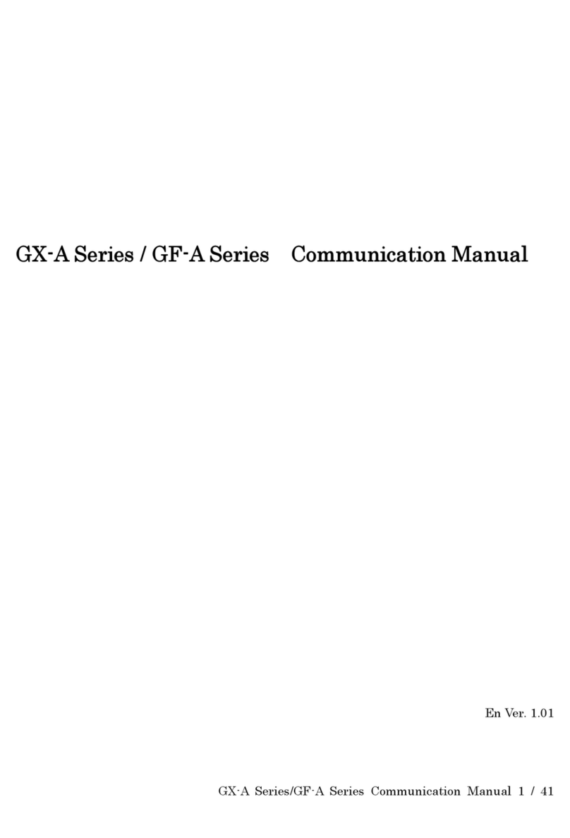 A&D GX-1603A Communications manual