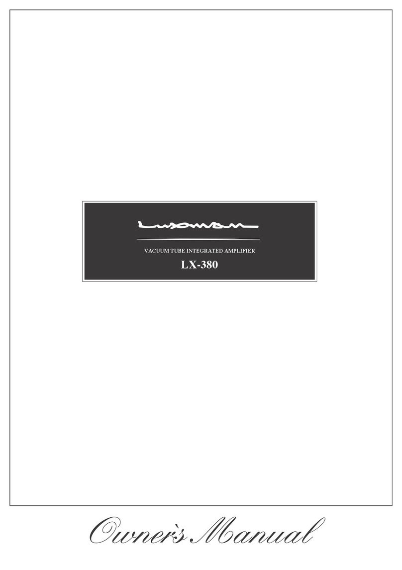 Luxman LX-380 owner's manual