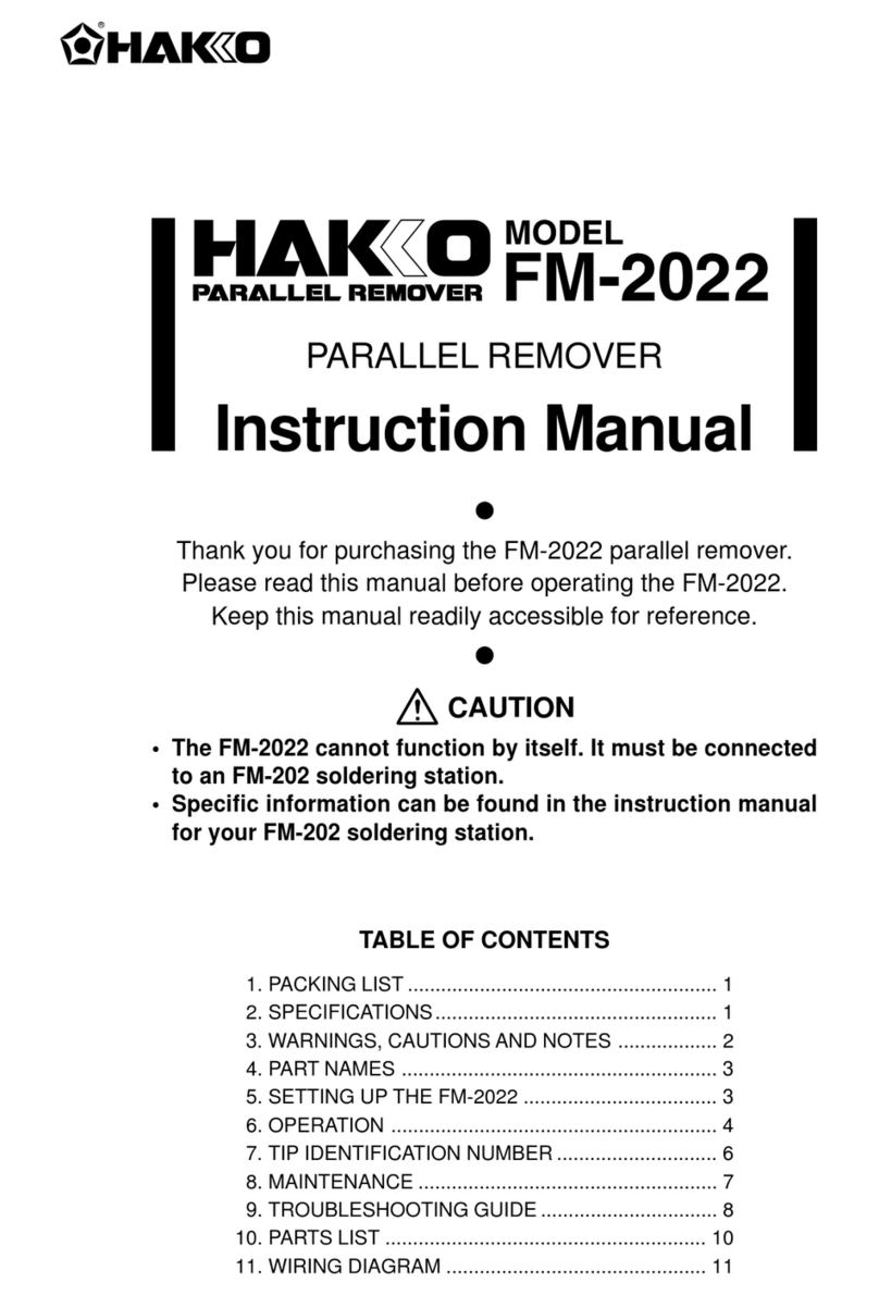 Hakko Electronics FM-2022 instruction manual