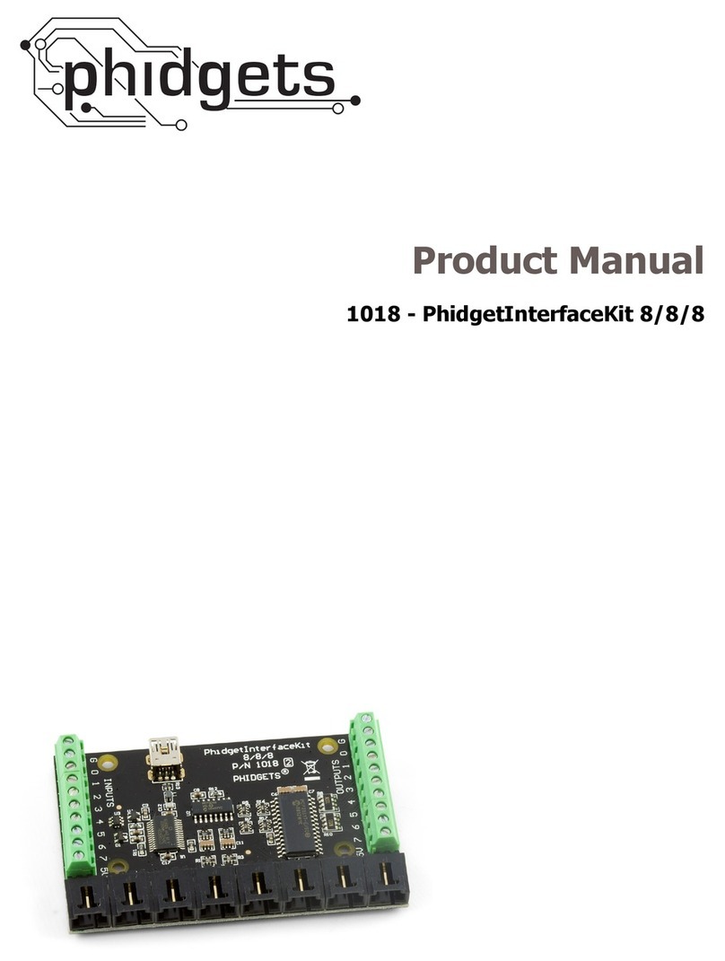 Phidgets 1018 product manual