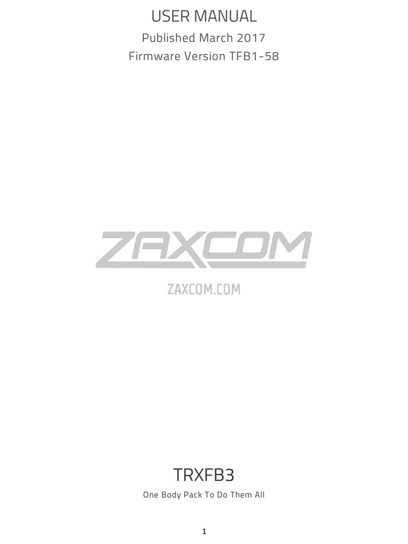 Zaxcom TRXFB3 User manual