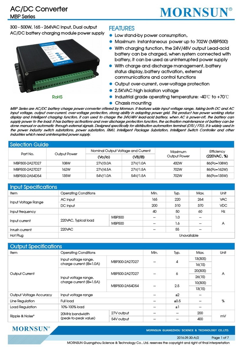 MORNSUN MBP300-2A27D27 manual