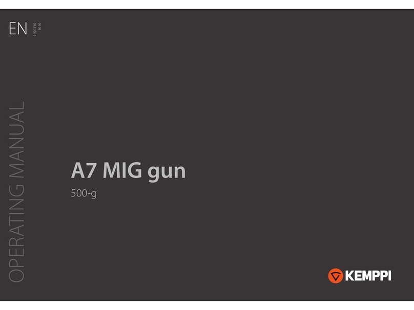 Kemppi A7 MIG Gun 500-g operating manual