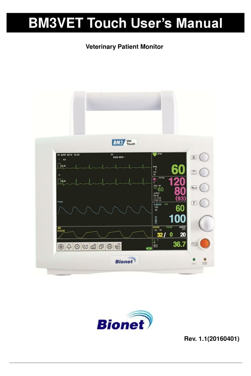 Bionet BM3VET Touch User manual