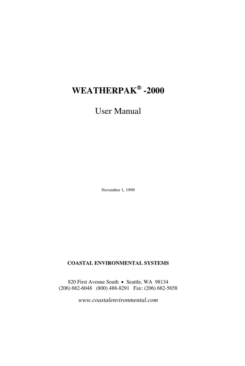 Coastal Environmental Systems WEATHERPAK-2000 user manual