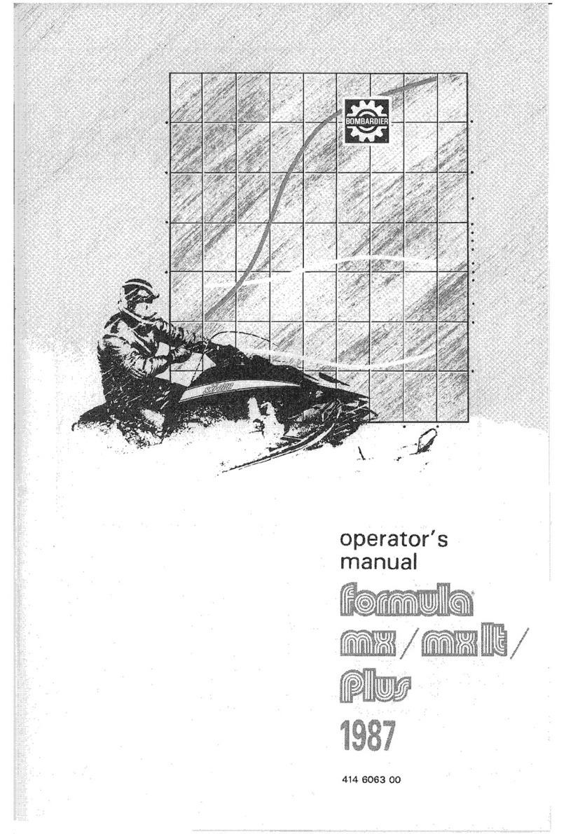 BOMBARDIER formula Plus 1987 Operator's manual