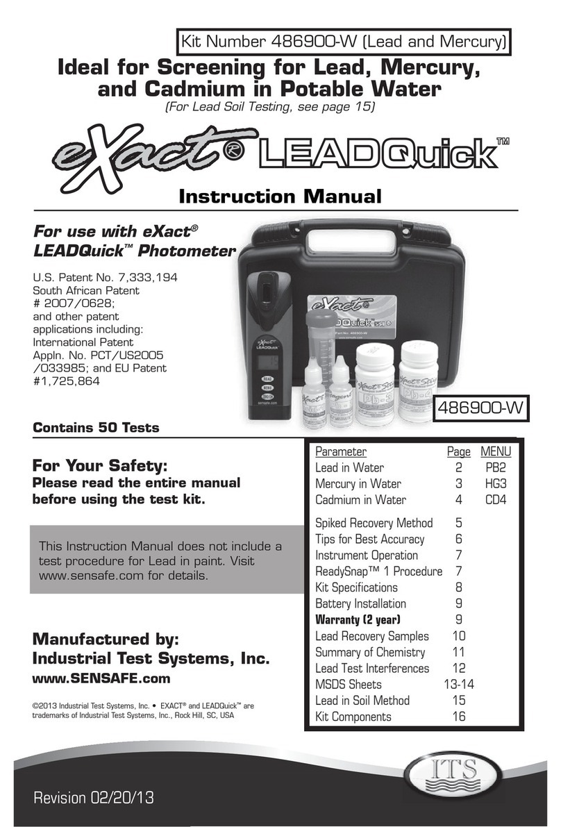 Sensafe eXact LEADQuick instruction manual