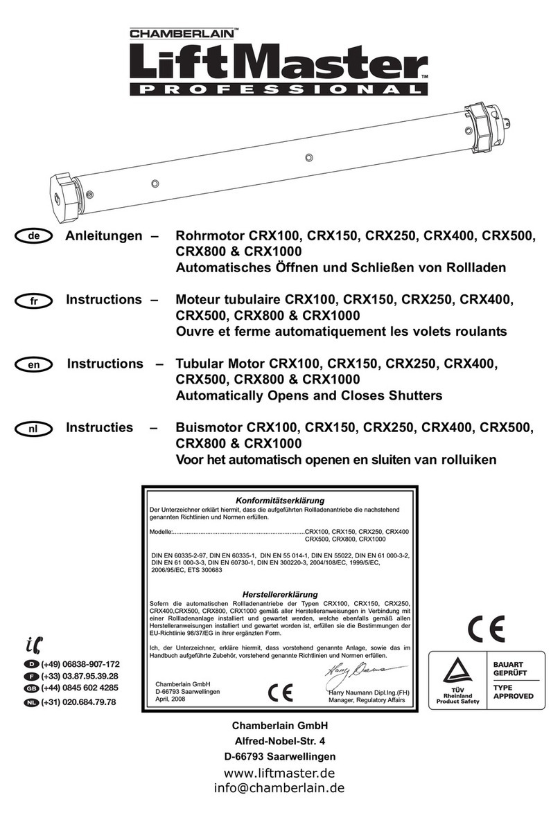 Chamberlain LiftMaster CRX100 instructions
