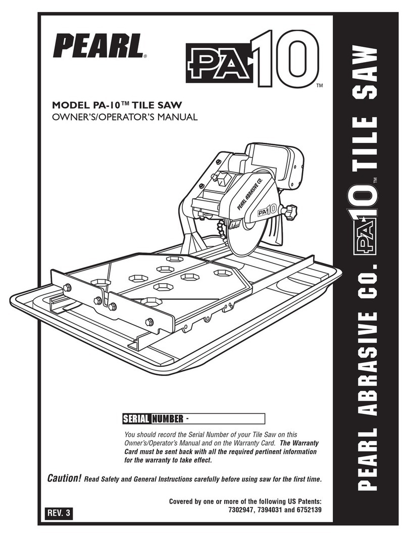 Pearl PA-10 Owner's and operator's manual