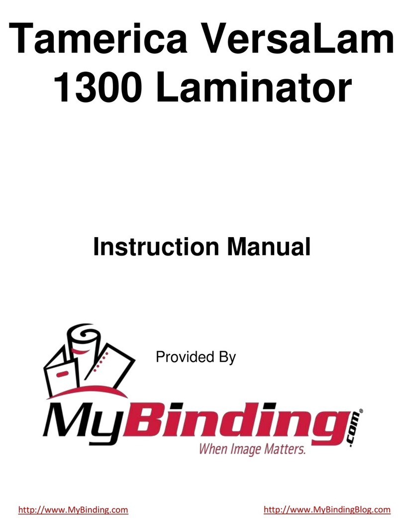 Tamerica VersaLam 1300 instruction manual