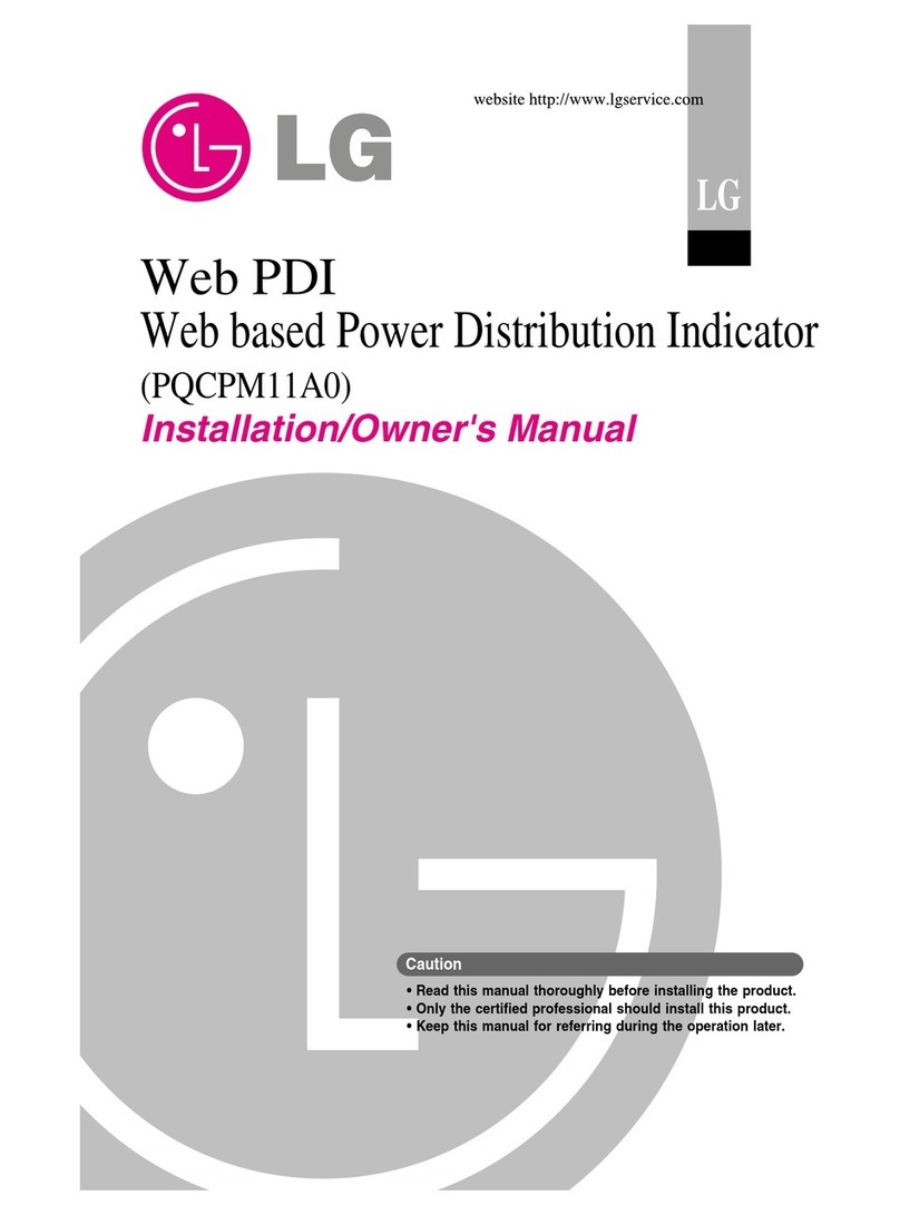 LG PQCPM11A0 Installation instructions
