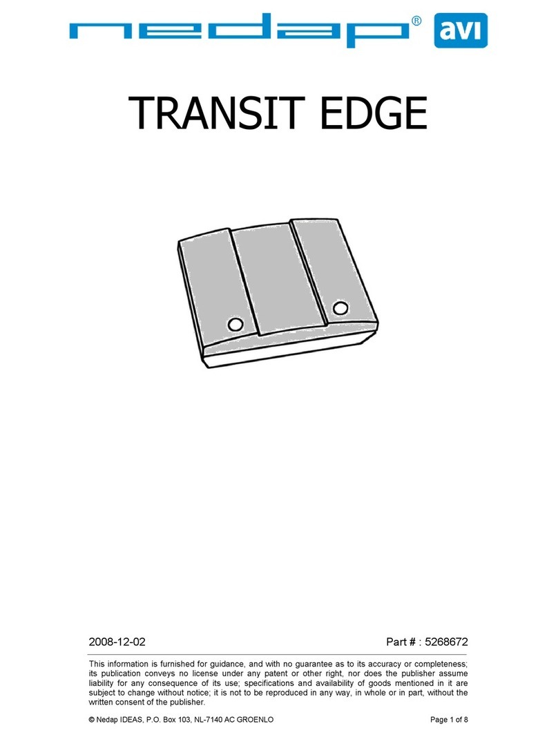 Nedap TRANSIT EDGE User manual Nedap TRANSIT EDGE User manual