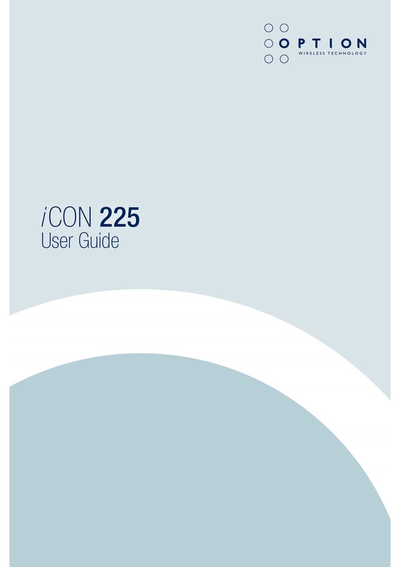 Option Wireless Technology Icon 225 User manual