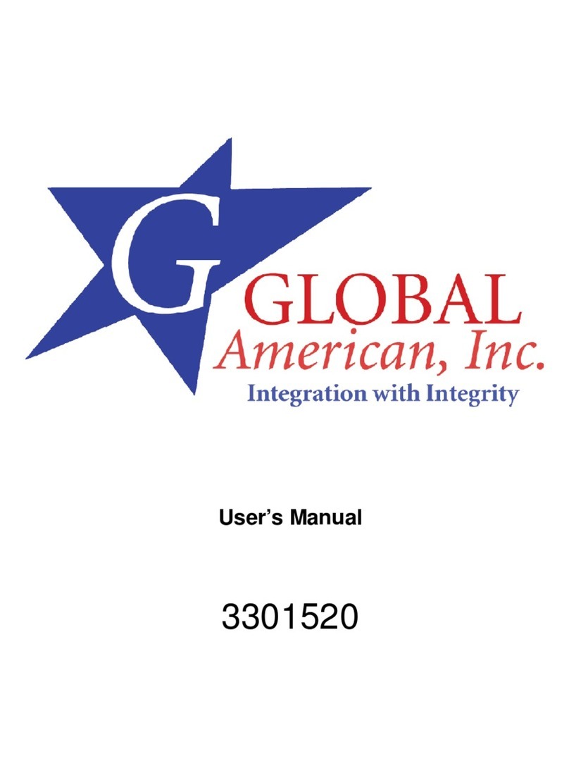 Global American Inc. 3301520 User manual