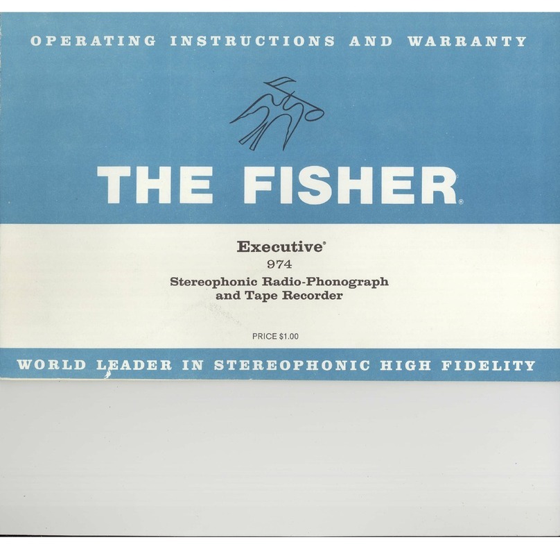 Fisher 974 User manual