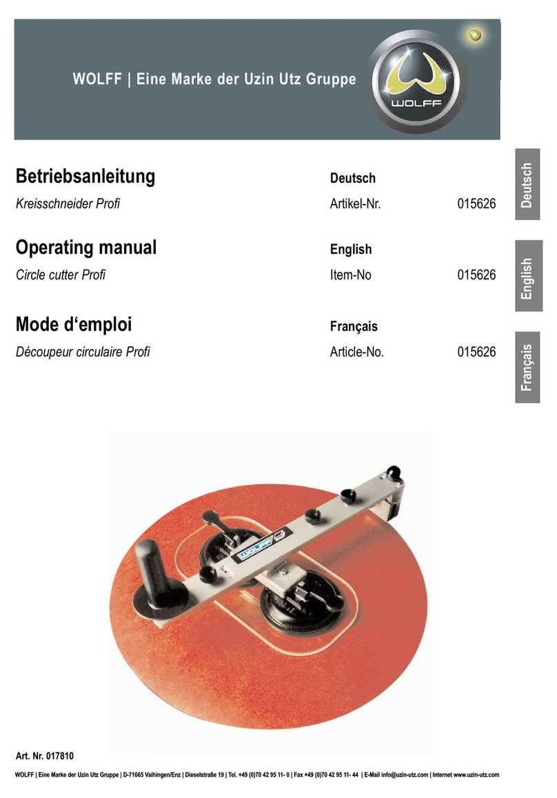 WOLFF Profi operating manual