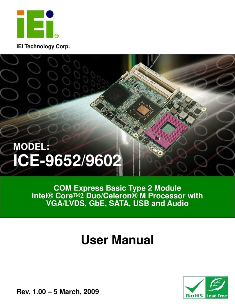 IEI Technology ICE-9652 User manual IEI Technology ICE-9652 User manual
