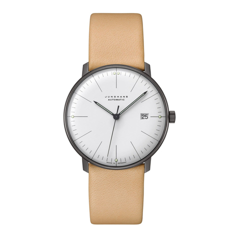 Junghans Calibre J800.1 Instructions for use