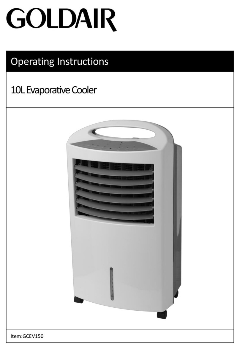 Goldair 10L User manual