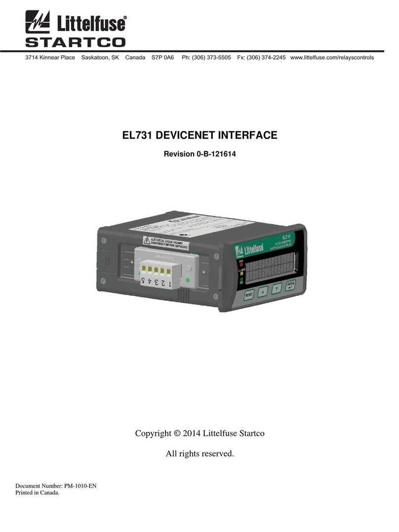 Littlefuse Startco EL731 user manual