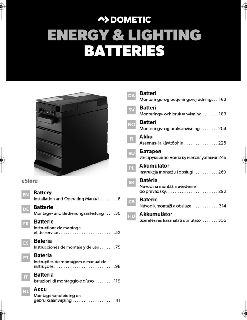 Dometic eStore Installation and operating manual