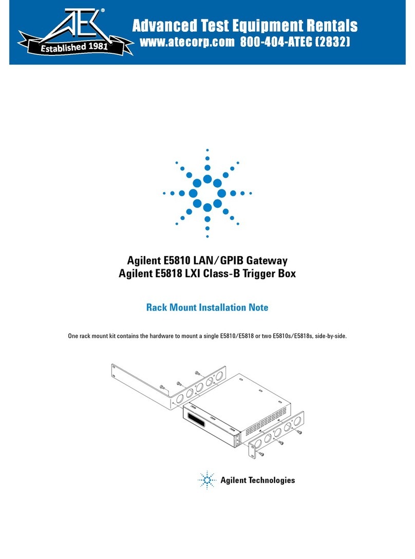 Agilent Technologies E5810 Installation and operation manual