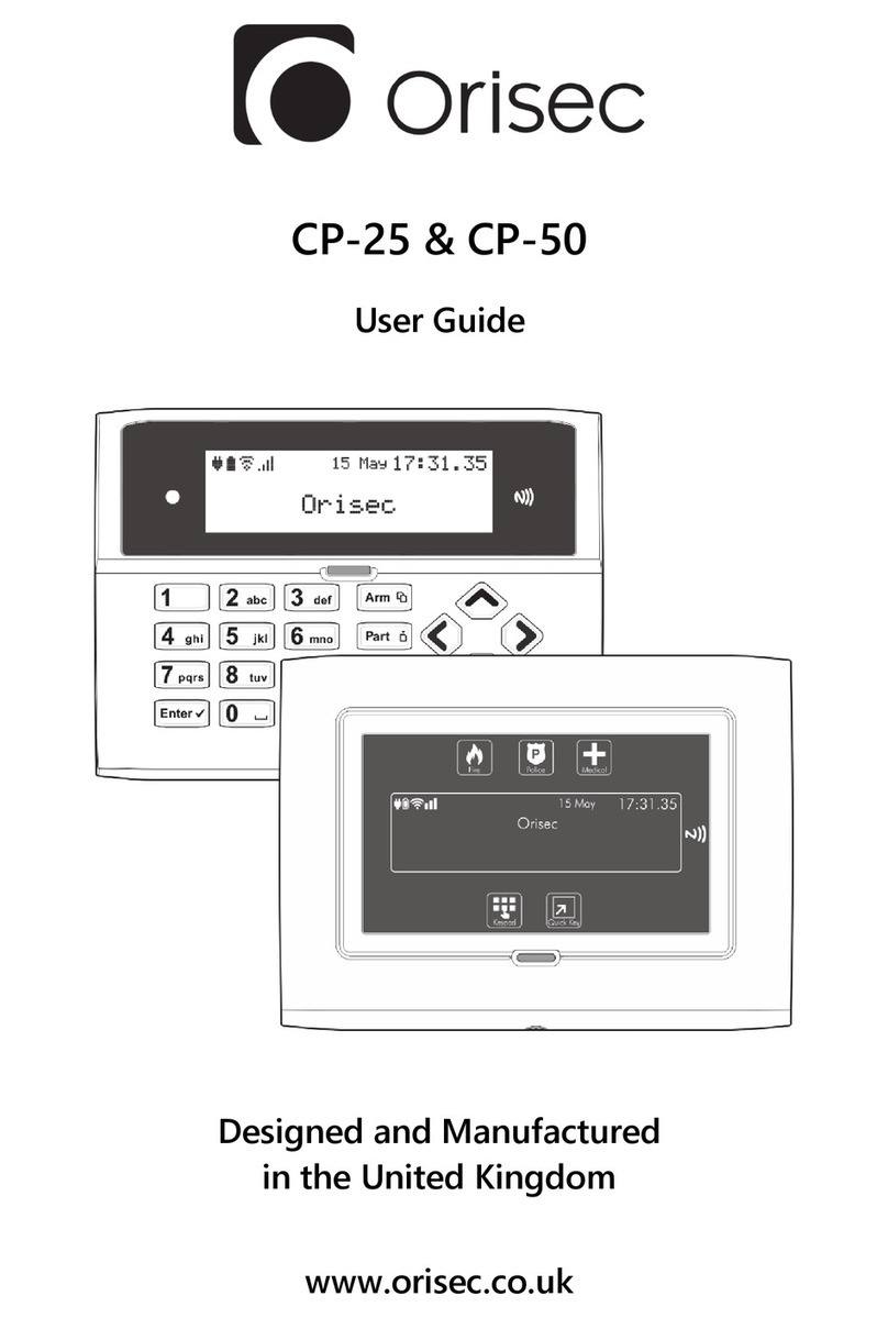 Orisec CP-25 User manual